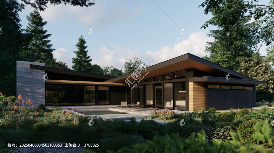 木銀綠多層現(xiàn)代房