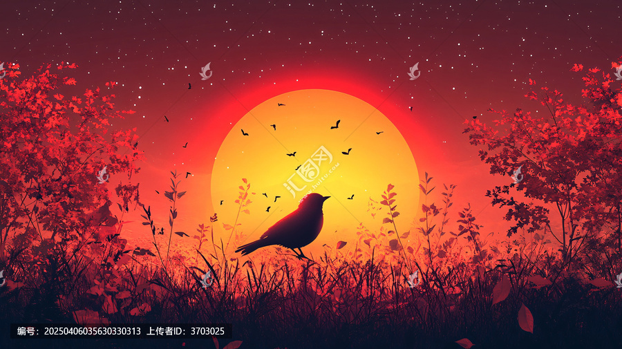 量子星秋日背景