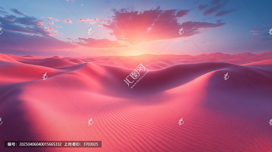 粉彩沙漠光影