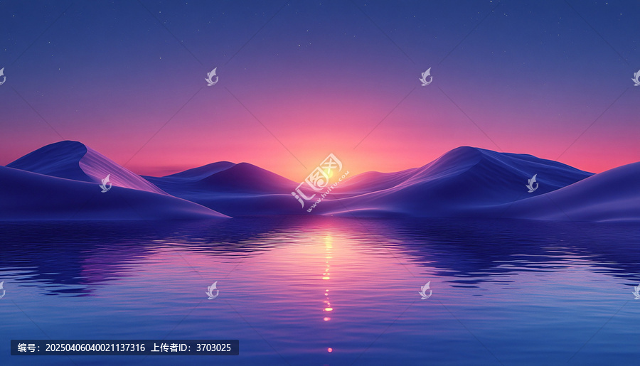無盡沙丘日暮時