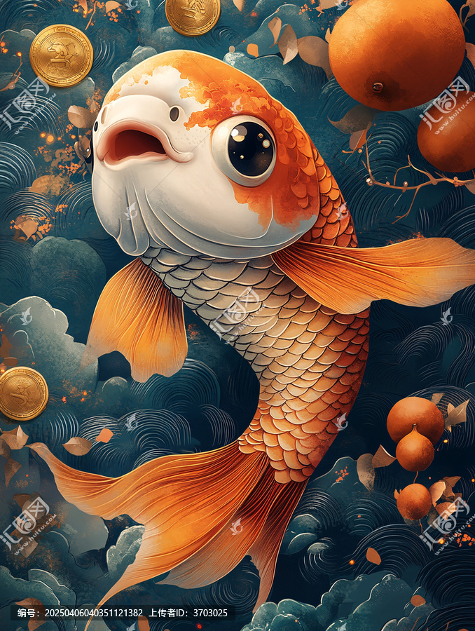 紅色信封鯉魚(yú)裝飾