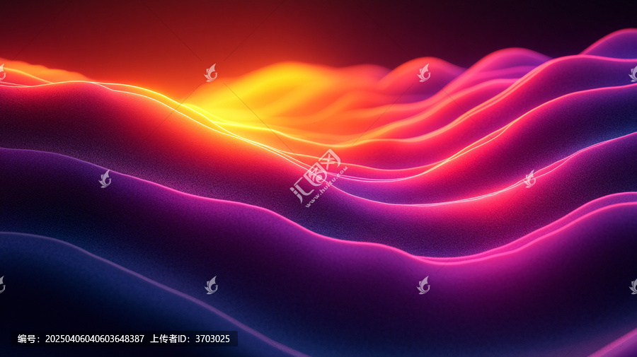 紫橙波浪條紋圖