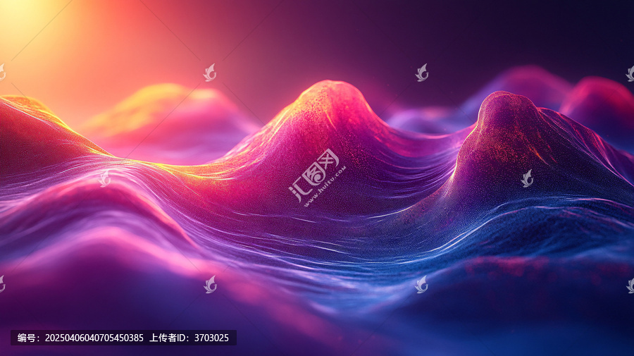 紫色漸變暗波紋