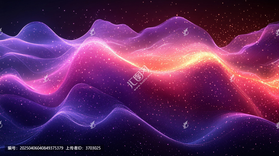 紫色波浪線
