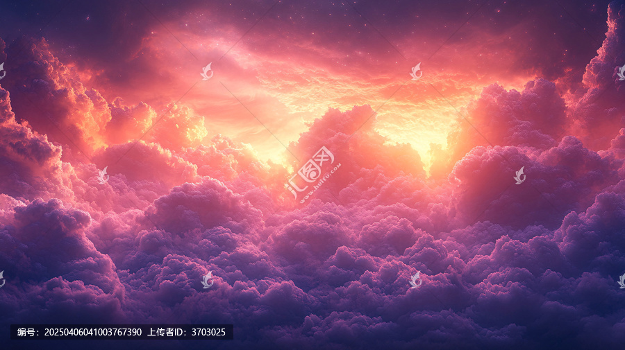 云狀紫粉壁紙
