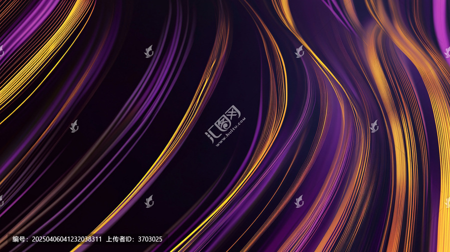 黃色紫色線條流動(dòng)