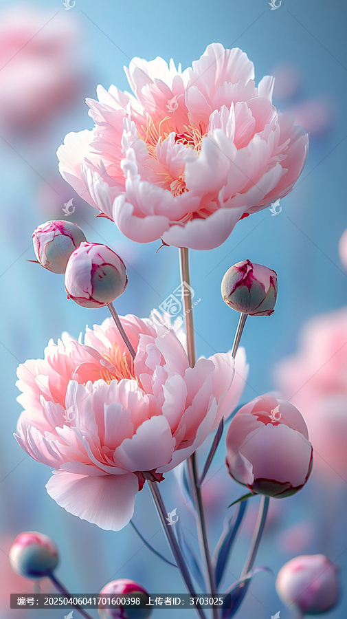 芍藥淡彩