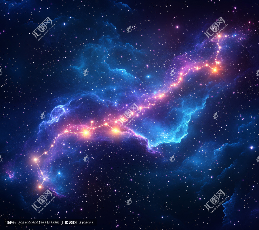 處女座星空背景