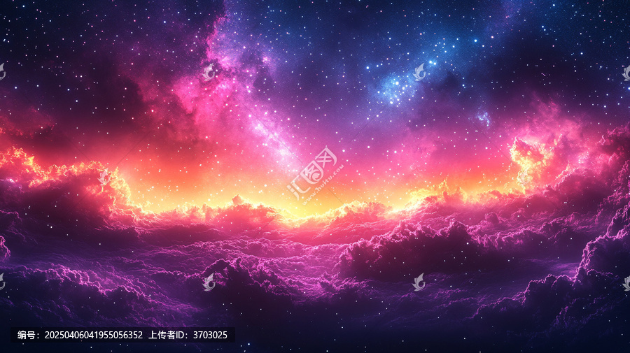 紫夜星空