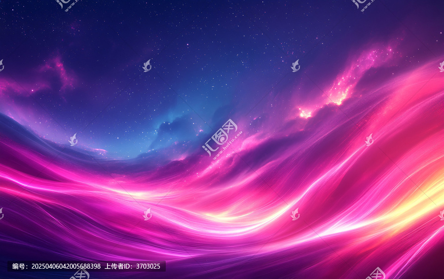 紫色光痕天空