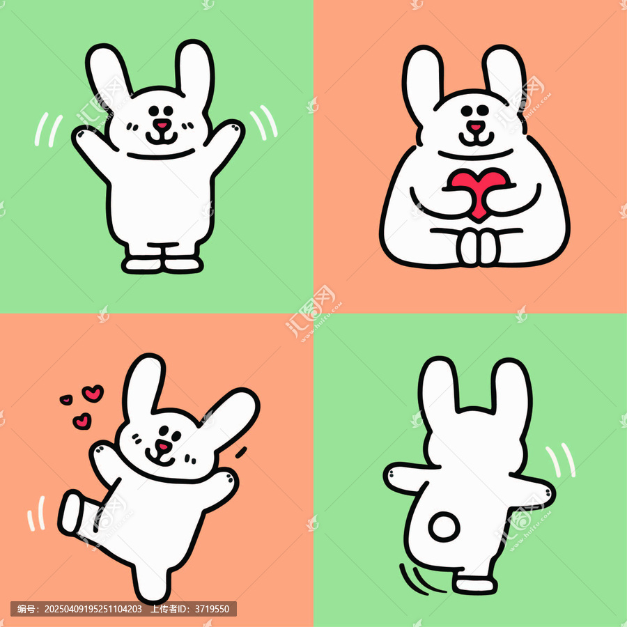 小兔子簡(jiǎn)筆畫