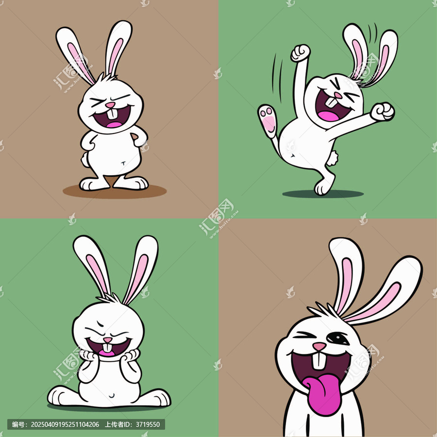 開心的兔子