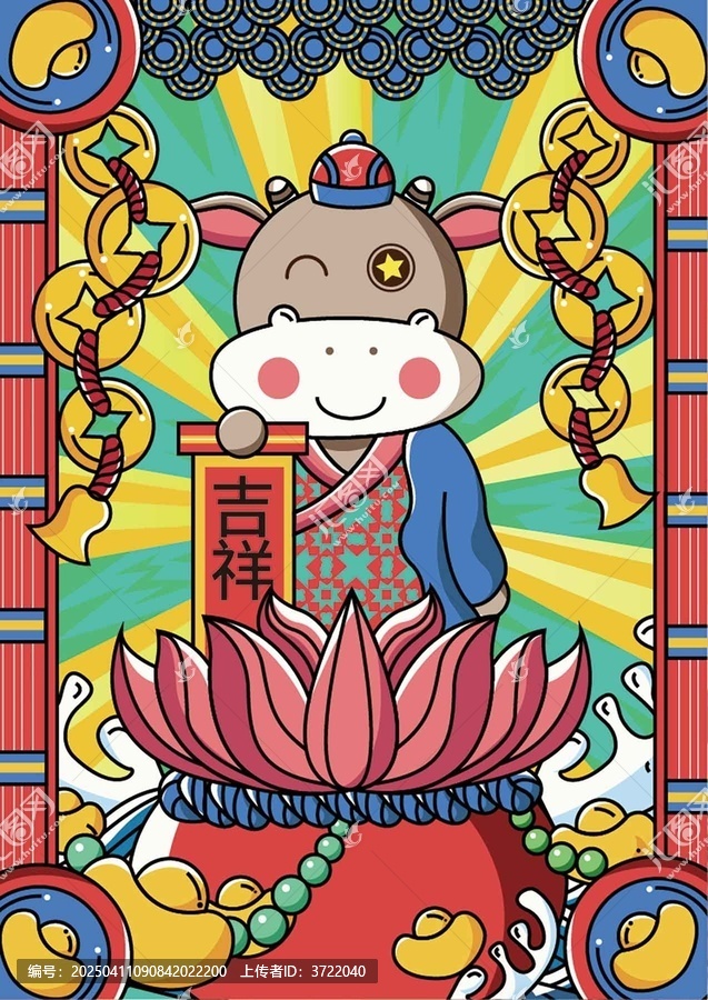 生肖國潮商業(yè)插畫