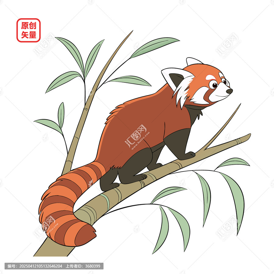 矢量插圖動物小浣熊