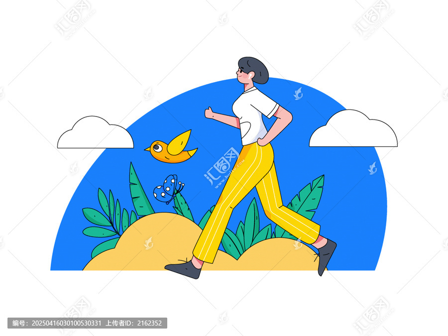 跑步