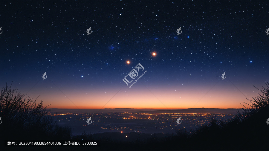 宇宙雙星微光