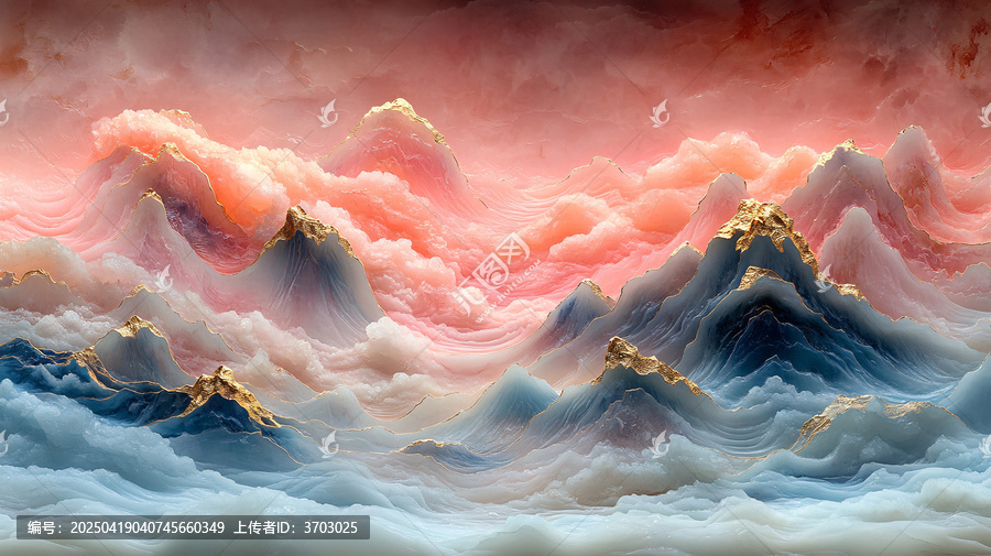 金鑲玉雕刻山水畫(huà)