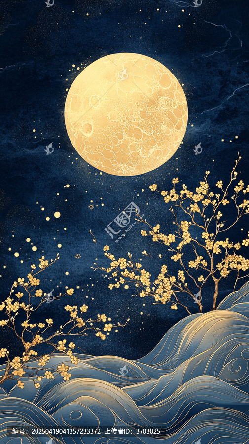 金月桂花繡藝圖