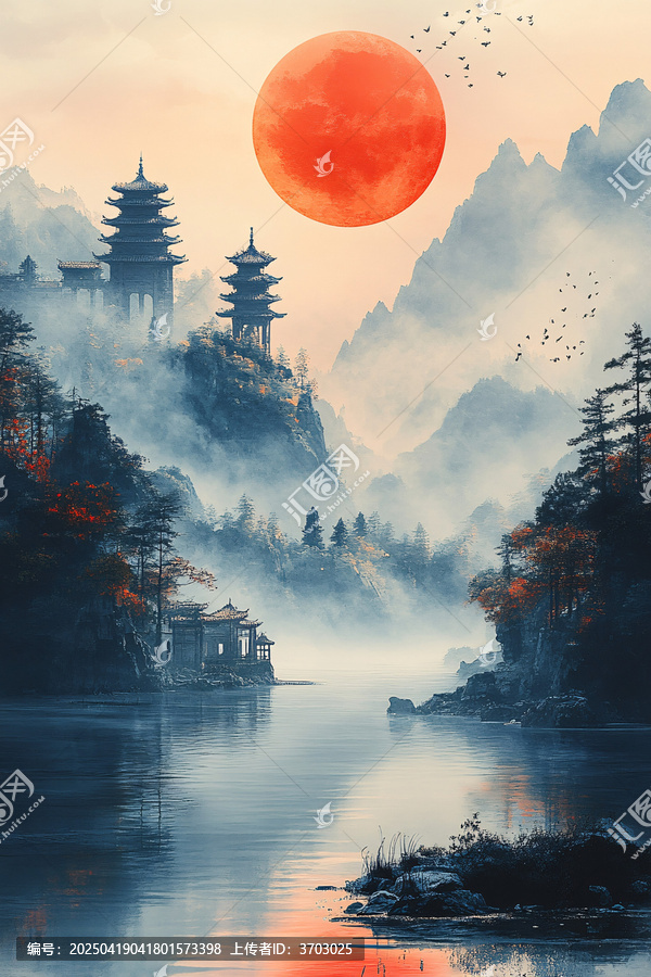紅月升江谷