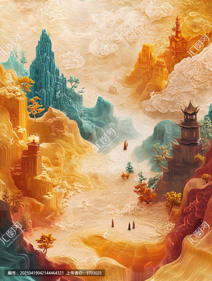 沙漠古寺微景觀
