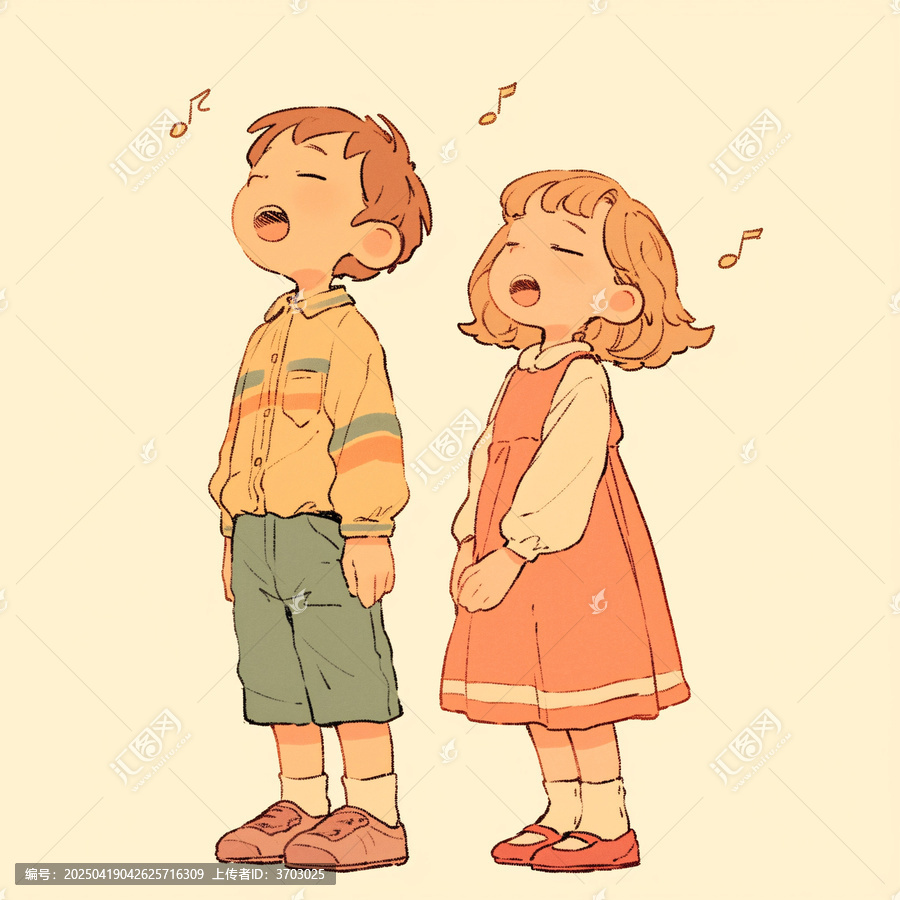男孩女孩唱歌