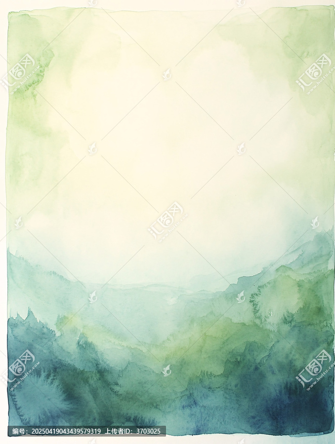 水彩背景天空藍