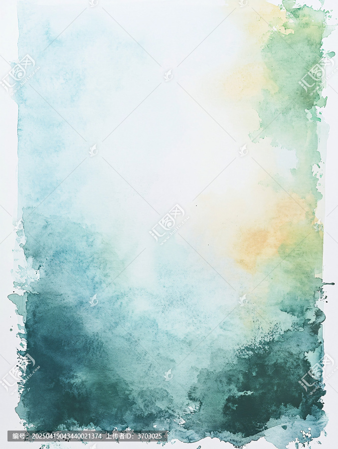 水彩背景天空藍(lán)