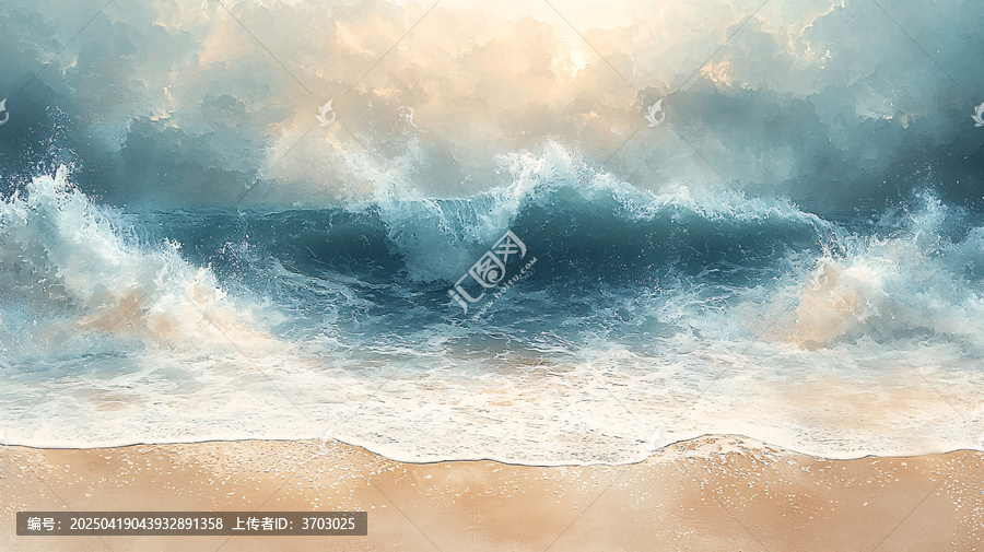 沙灘海浪質(zhì)感