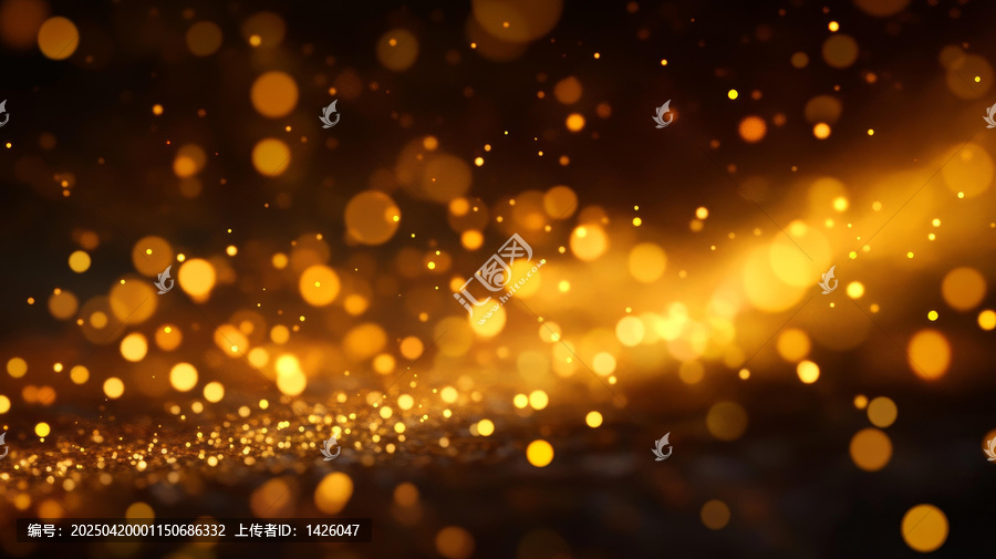 金色閃耀光斑背景圖