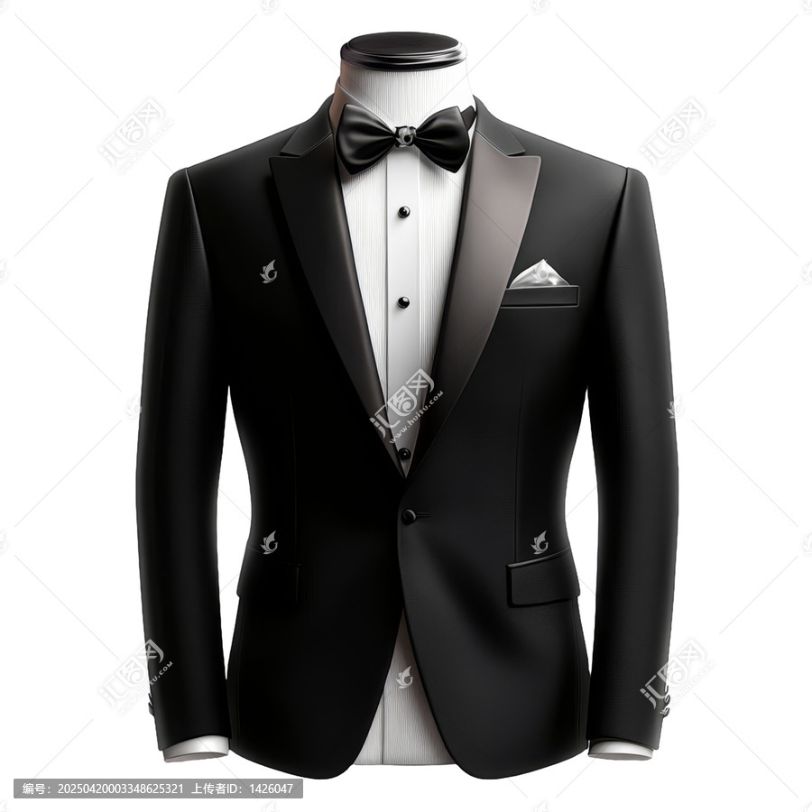 [免摳素材]黑色禮服套裝圖示