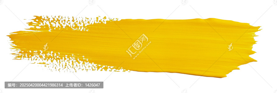 [免摳素材]黃色油漆筆觸抽象藝術
