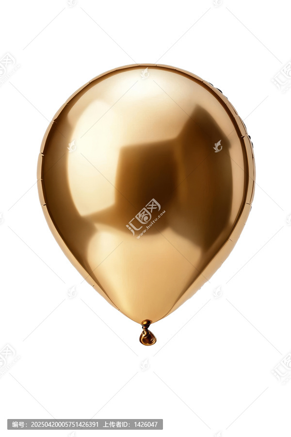 [免摳素材]金色氣球特寫