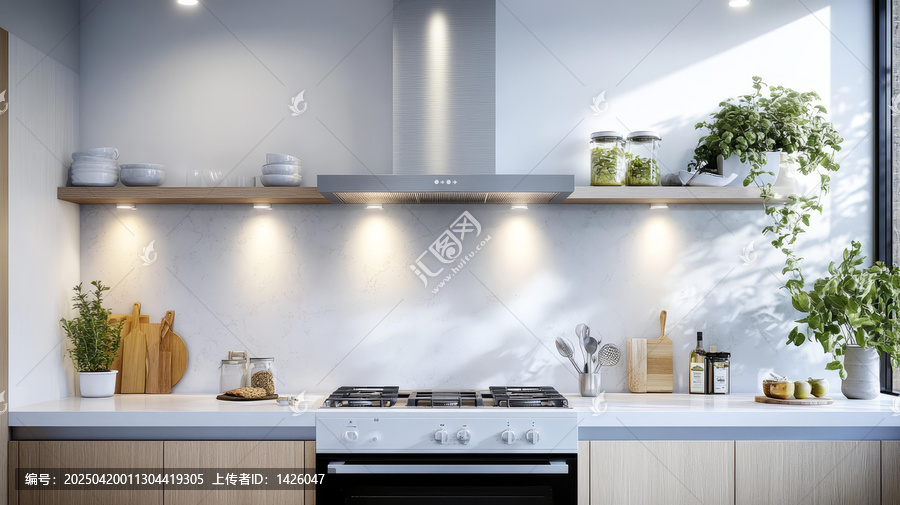 現(xiàn)代廚房?jī)?nèi)景設(shè)計(jì)與自然光