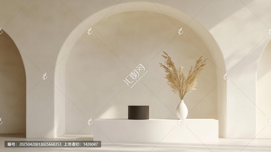 現(xiàn)代極簡室內(nèi)設計展示臺
