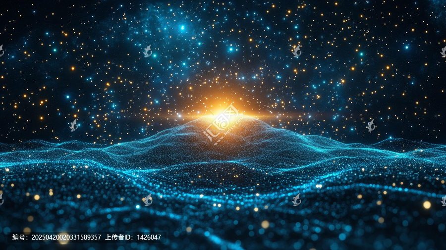 數(shù)字宇宙抽象風(fēng)景