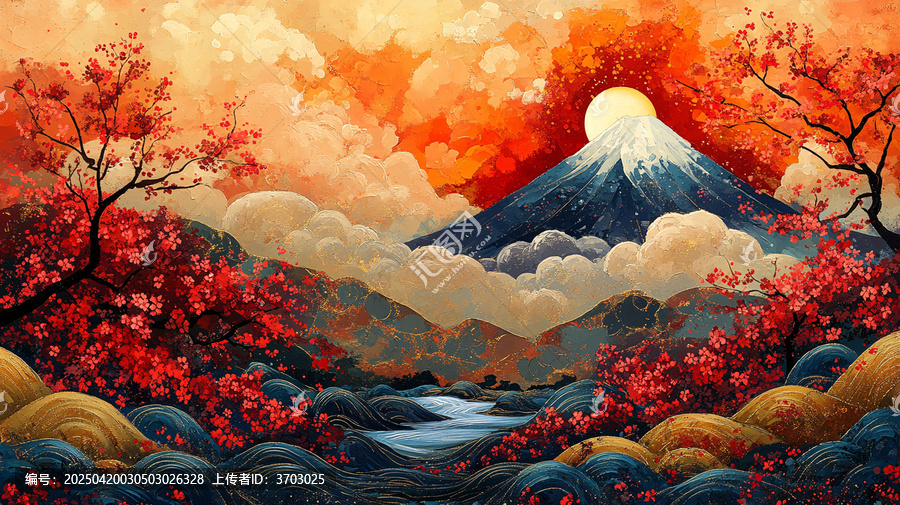 云霧山川圖