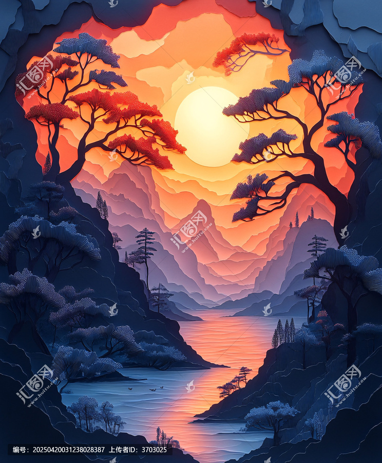 紙雕立體景觀
