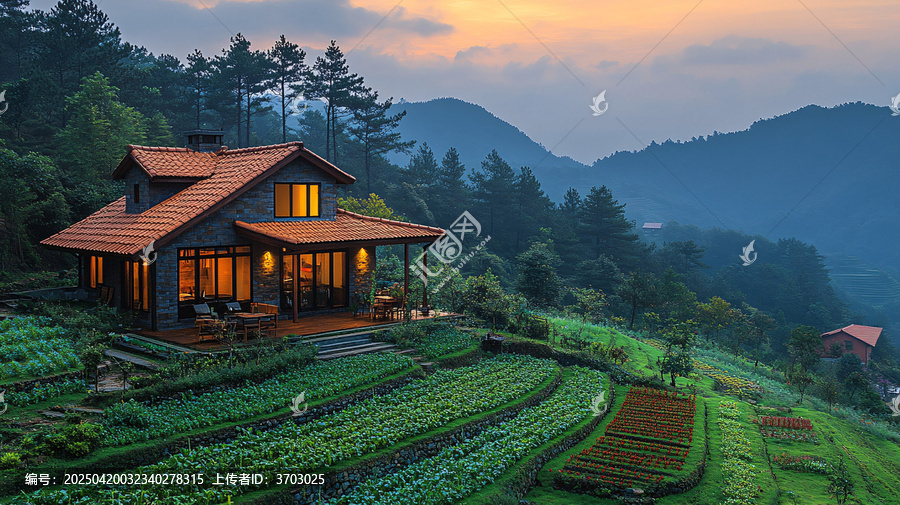 梯田山上的試驗(yàn)田