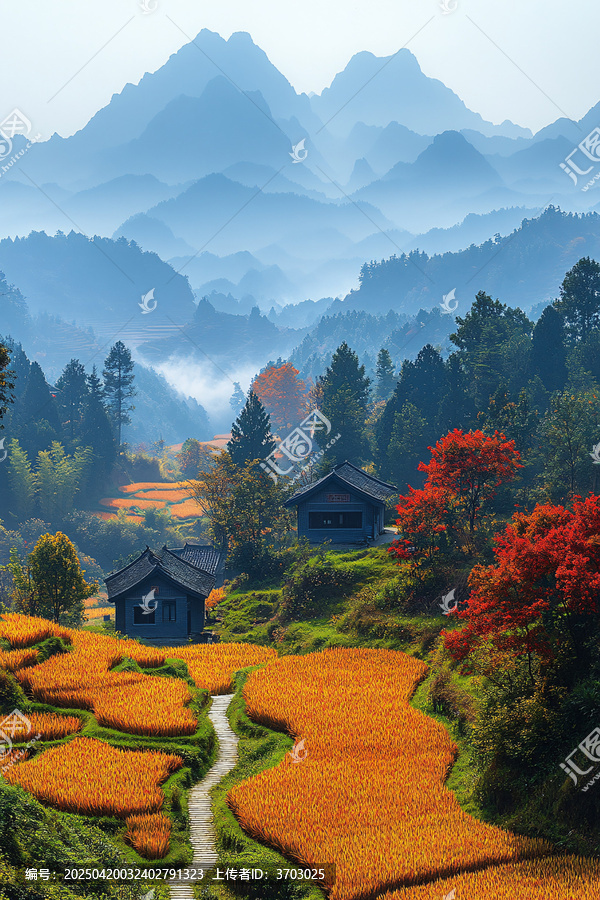 山間秋色