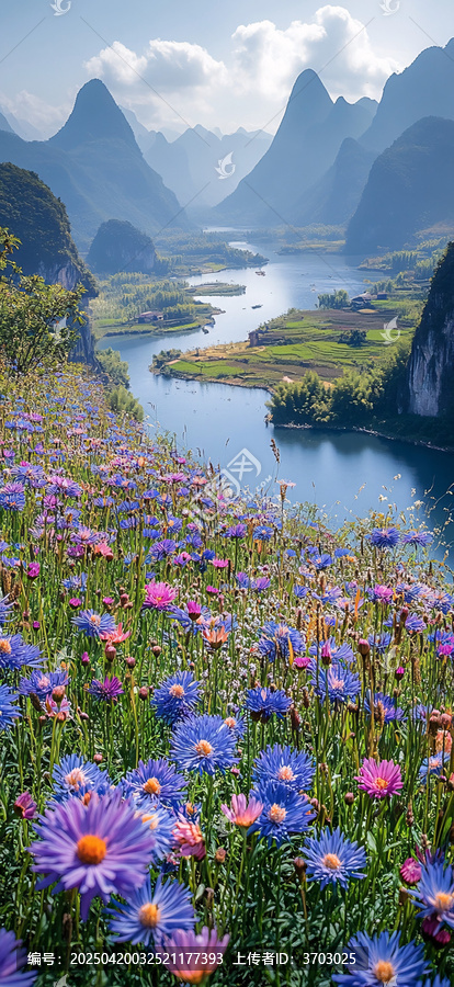 鮮花綠草山徑風(fēng)光