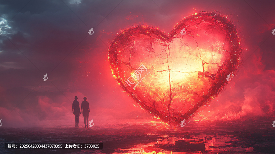 心碎鏡中兩身影