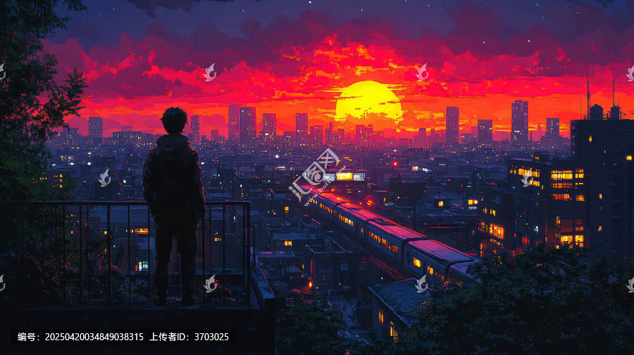 陽臺(tái)夜色