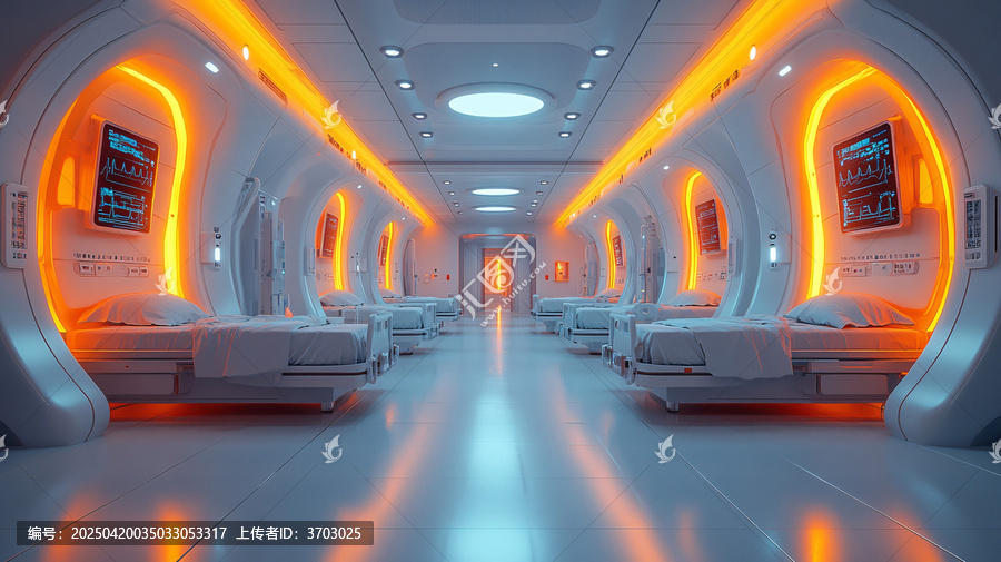 未來(lái)醫(yī)院走廊
