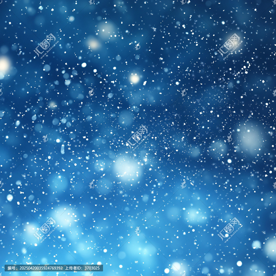 藍色背景雪花