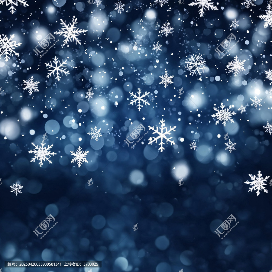 雪夜飄雪背景圖