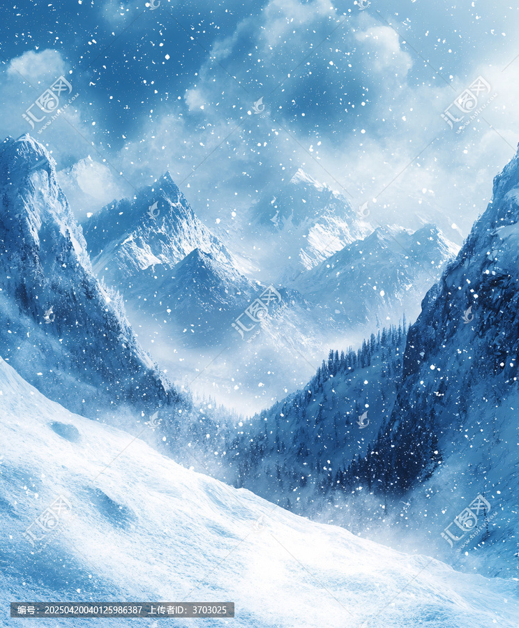 雪與冰的光藍