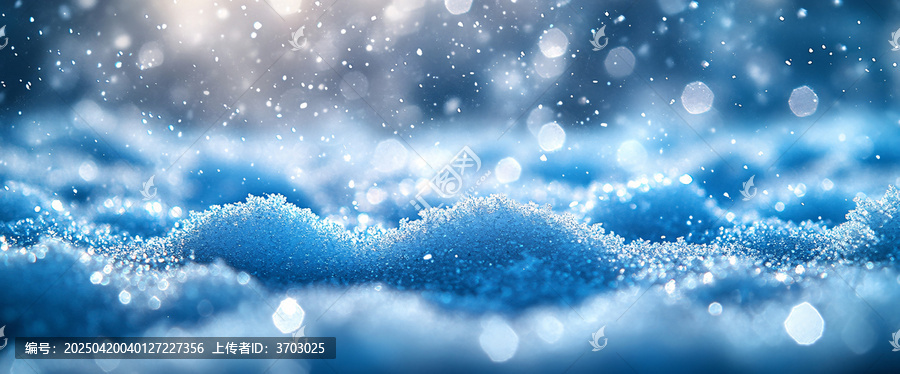 雪花與背景光