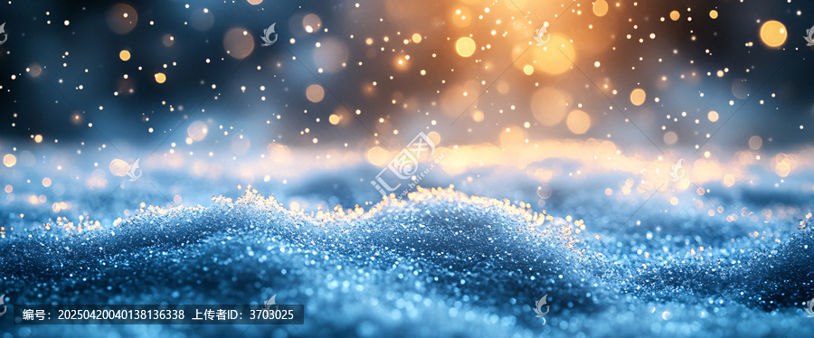 雪花與背景光
