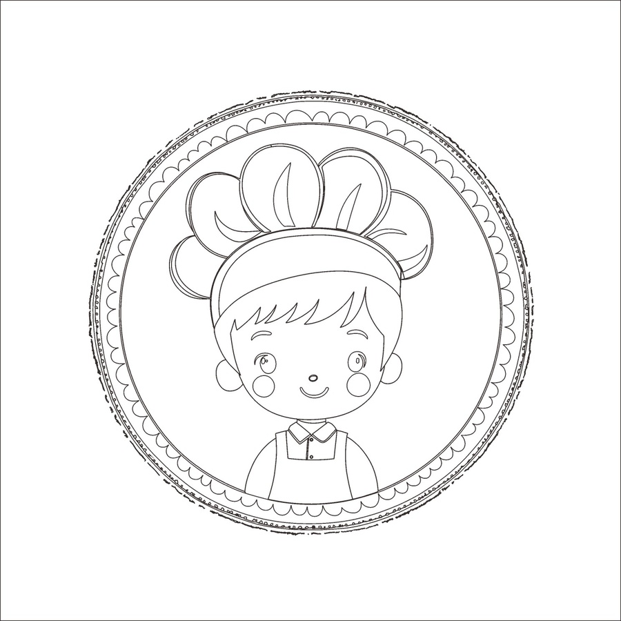 小吃店卡通形象