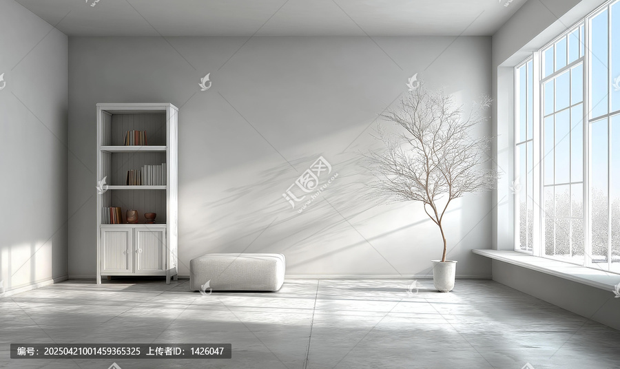 現(xiàn)代極簡風(fēng)格室內(nèi)設(shè)計(jì)，自然光照